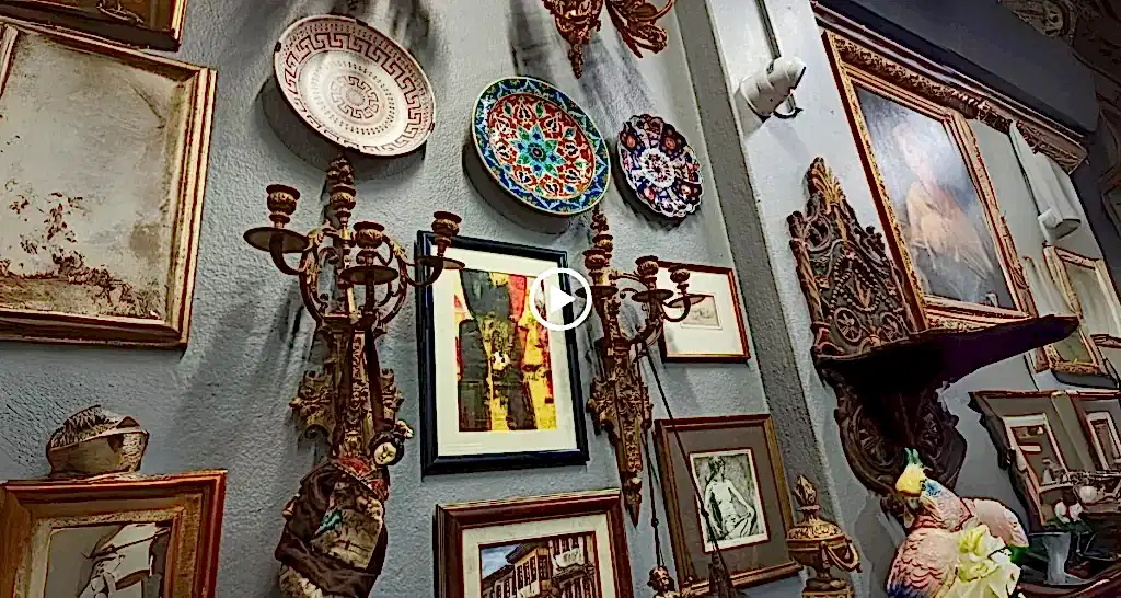 antika eşya mağazasından bir görsel