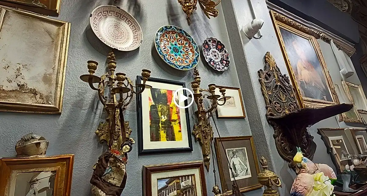 antika eşya mağazasından bir görsel