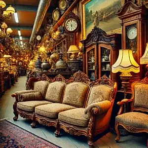 Antika eşya satmak için antika koltuk takımı